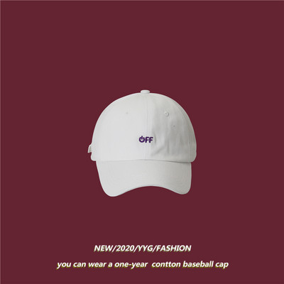 Palarie casual cu viziera si inscriptie brodata