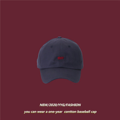 Palarie casual cu viziera si inscriptie brodata