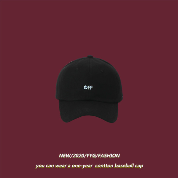 Palarie casual cu viziera si inscriptie brodata