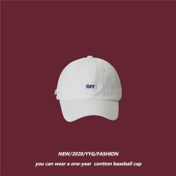 Palarie casual cu viziera si inscriptie brodata