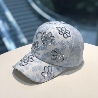 Palarie de dama moderna cu pietre si vizor in mai multe culori