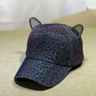 Pălărie modernă pentru femei cu element 3D și pietre