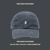 Palarie casual cu broderii si motive rupte