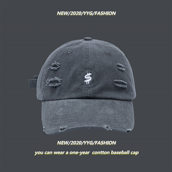 Palarie casual cu broderii si motive rupte