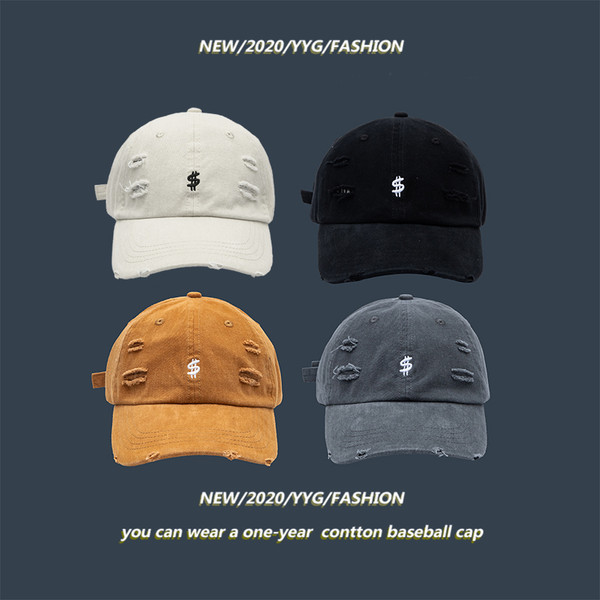 Palarie casual cu broderii si motive rupte