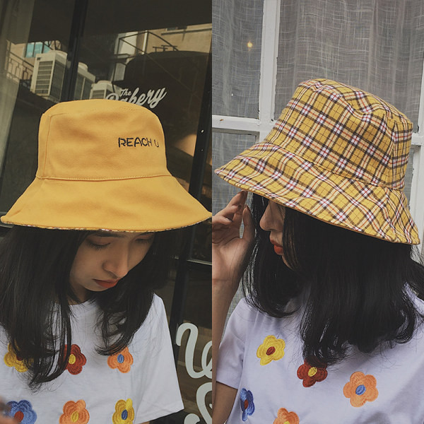 Pălărie de femei de zi cu zi cu broderie - două fețe