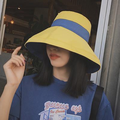 Μοντέρνο γυναικείο καπέλο με κορδέλα και περιφέρια