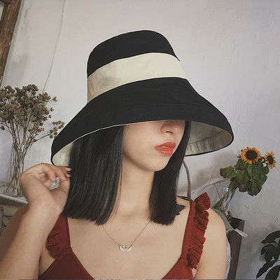 Μοντέρνο γυναικείο καπέλο με κορδέλα και περιφέρια