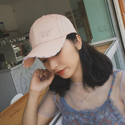 Șapcă de baseball de damă cu vizor și litere brodate