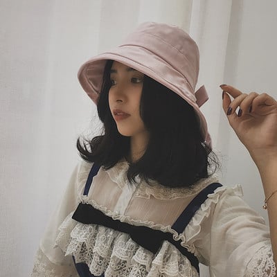 Palarie textila dama cu panglica