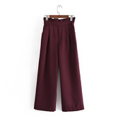 Moderne ženske široke hlače s visokim strukom u tri boje