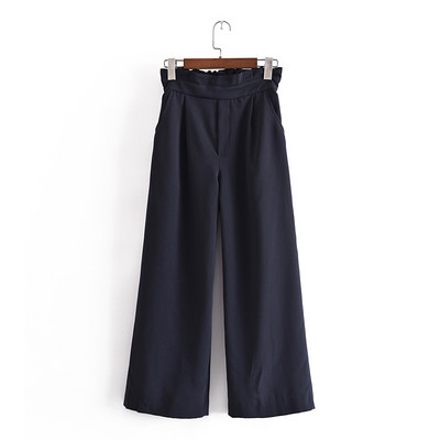 Moderne ženske široke hlače s visokim strukom u tri boje