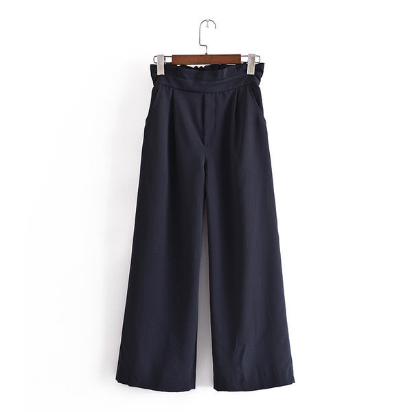 Moderne ženske široke hlače s visokim strukom u tri boje