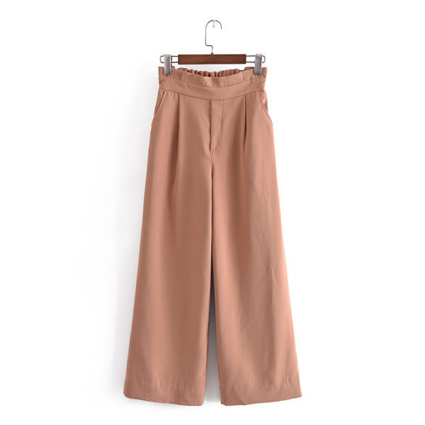 Moderne ženske široke hlače s visokim strukom u tri boje