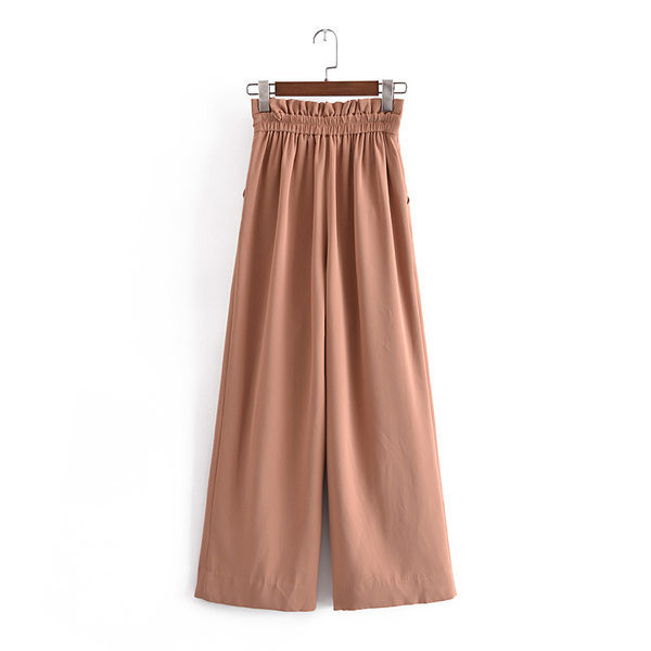 Moderne ženske široke hlače s visokim strukom u tri boje