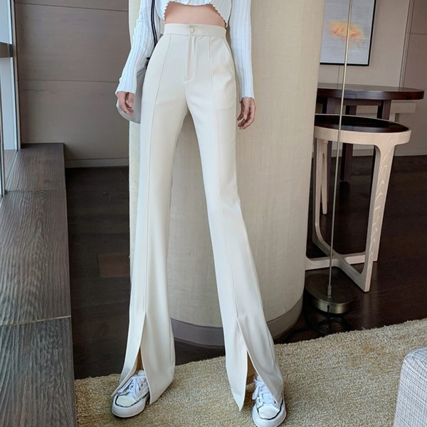 Madingos moteriškos kelnės aukštu juosmeniu Charleston tipo