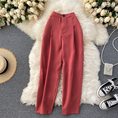 Pantaloni moderni de dama cu talie inalta