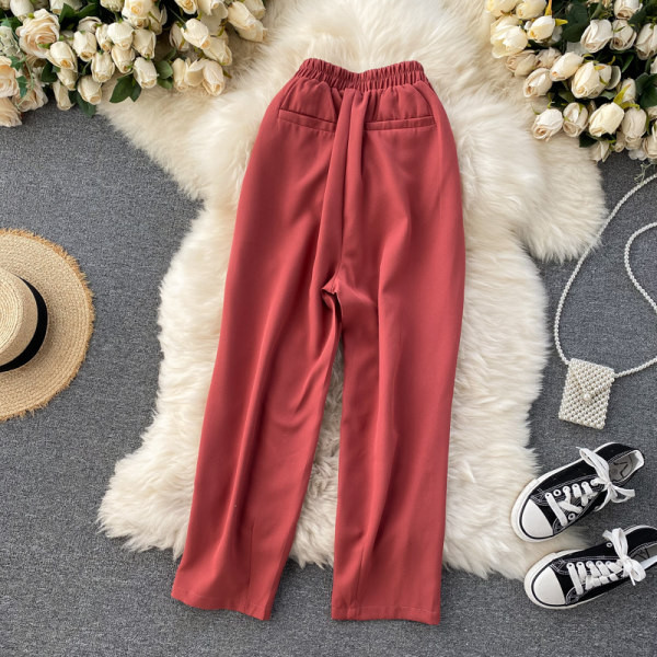 Pantaloni moderni de dama cu talie inalta