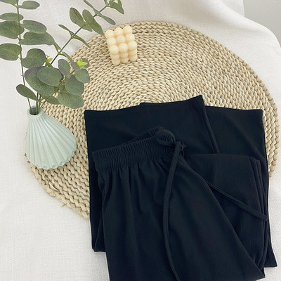 Ženske hlače s vezicama i elastičnim strukom