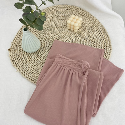 Ženske hlače s vezicama i elastičnim strukom