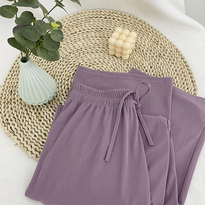 Ženske hlače s vezicama i elastičnim strukom