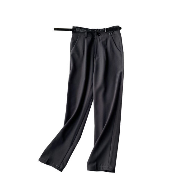 Дамски панталон с колан и джобове