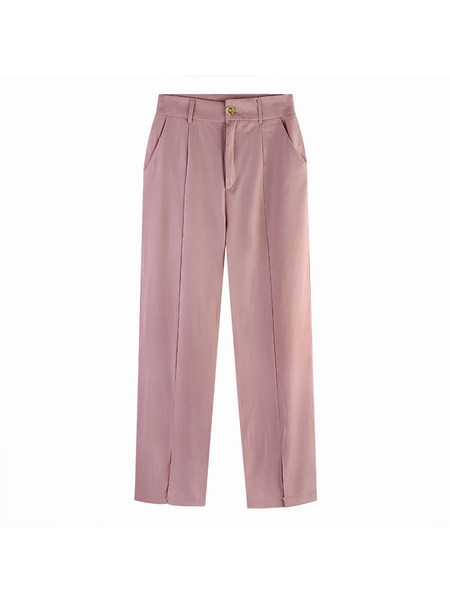 Γυναικείο παντελόνι με σχισμές - ίσιο μοντέλο