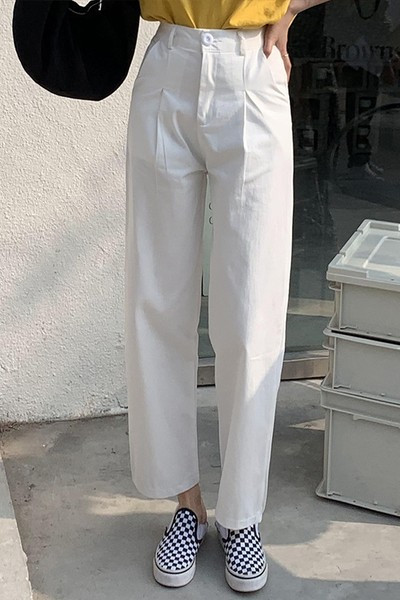 Γυναικείο φαρδύ παντελόνι σε δύο χρώματα