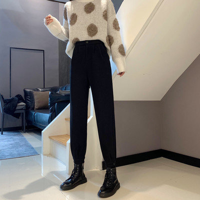 Ежедневен дамски панталон с висока талия -в два цвята