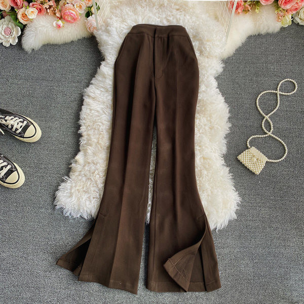 Дамски панталон тип чарлстон с висока талия