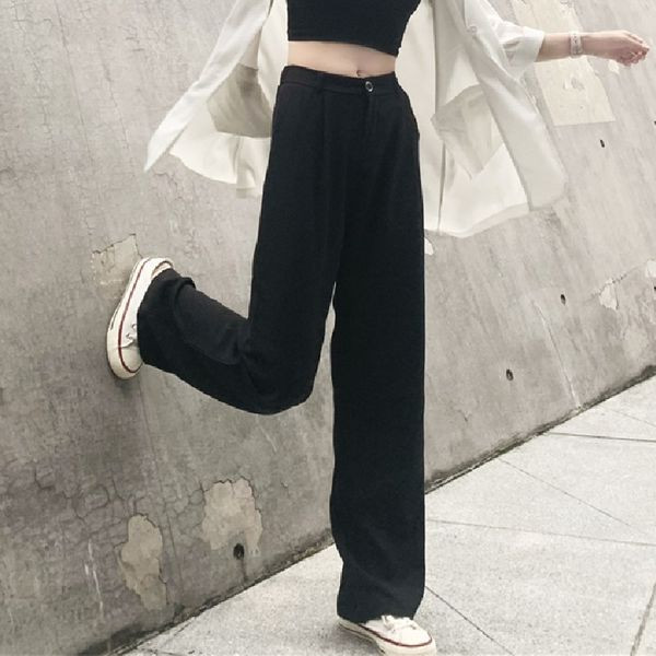 Model nou de pantaloni de dama cu talie inalta in doua culori