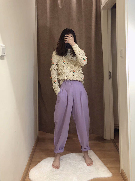 Pantaloni largi de dama cu bustiera