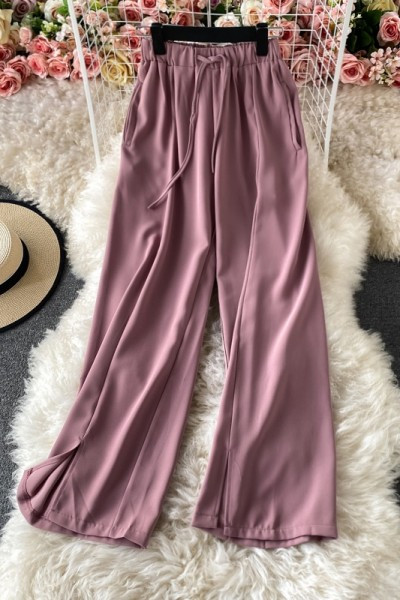 Pantaloni casual dama de primavara cu elastic