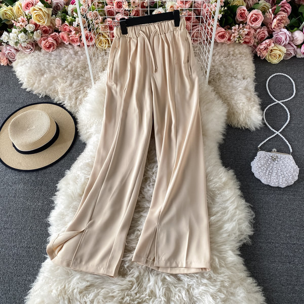 Pantaloni casual dama de primavara cu elastic