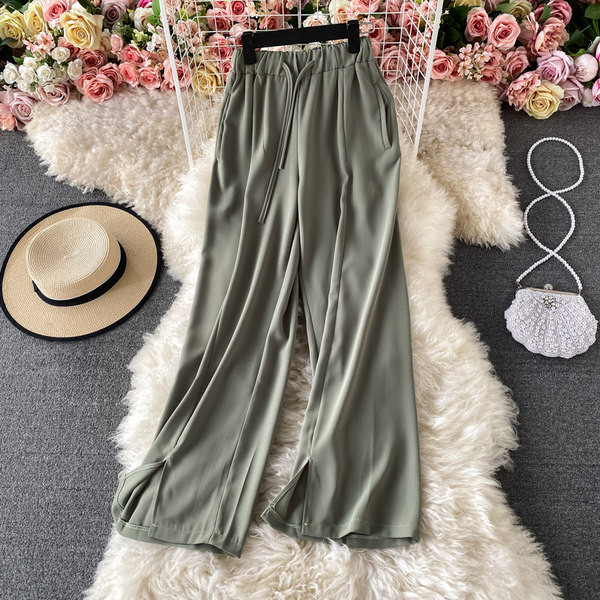 Pantaloni casual dama de primavara cu elastic