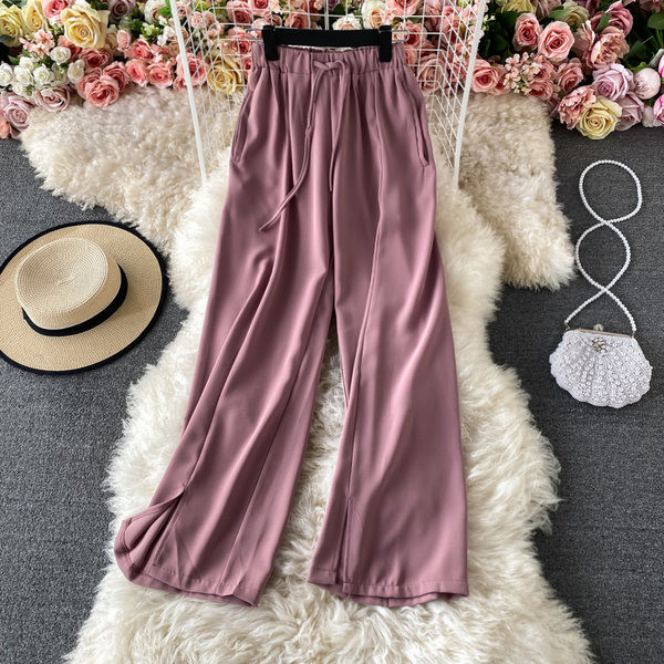 Pantaloni casual dama de primavara cu elastic