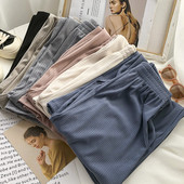 Pantaloni casual dama-stil retro cu talie inalta