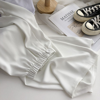 Дамски ежедневен панталон с копче и еластична талия