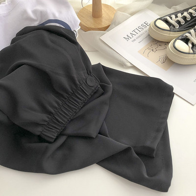 Дамски ежедневен панталон с копче и еластична талия