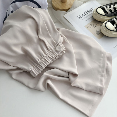 Дамски ежедневен панталон с копче и еластична талия