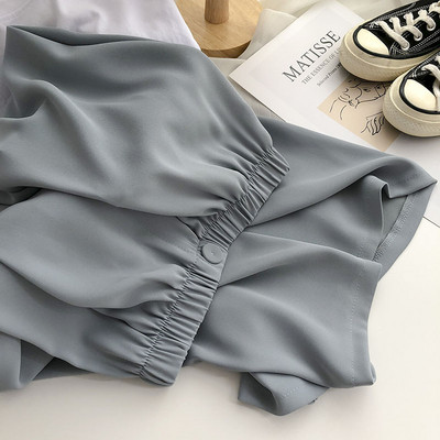 Дамски ежедневен панталон с копче и еластична талия