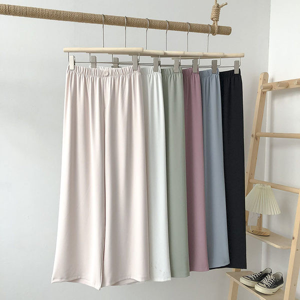 Дамски ежедневен панталон с копче и еластична талия