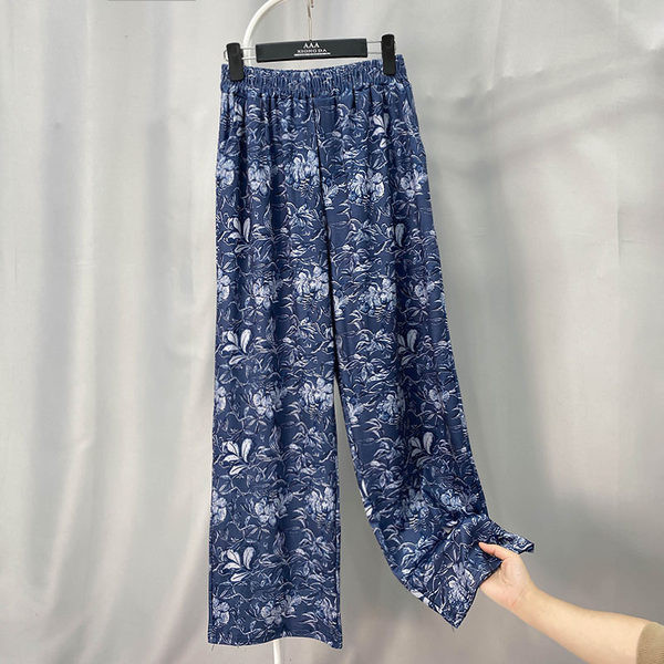 Pantaloni de dama colorati cu talie elastica