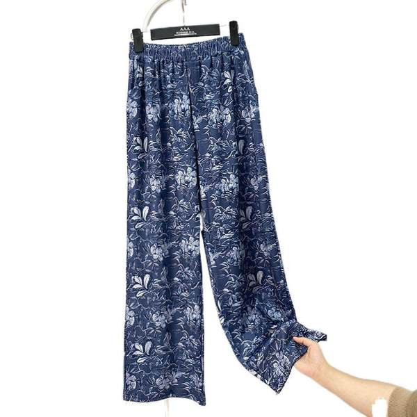 Pantaloni de dama colorati cu talie elastica