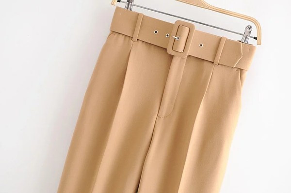 Дамски ежедневен панталон с колан - много цветове