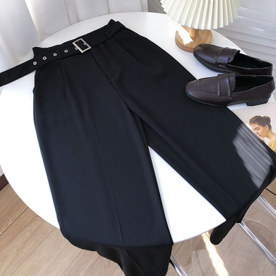 Pantaloni eleganti de dama cu curea