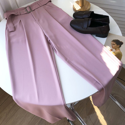 Pantaloni eleganti de dama cu curea