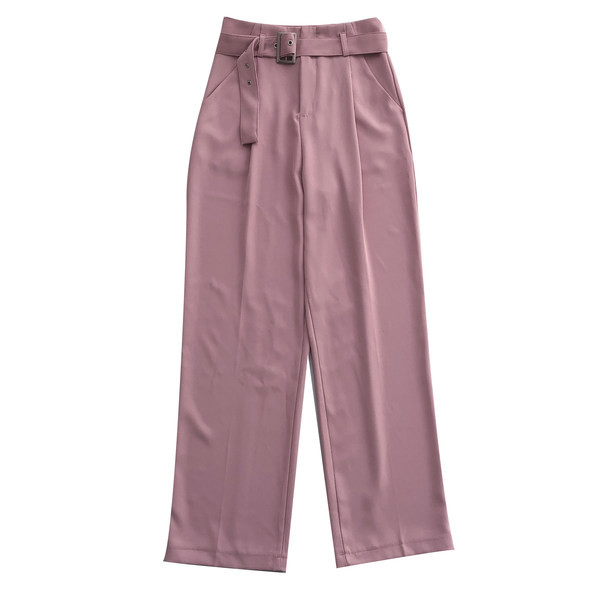 Pantaloni eleganti de dama cu curea
