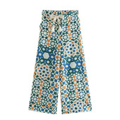 Ženske široke hlače s uzorkom