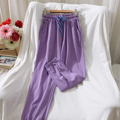 Pantaloni lungi dama casual cu elastic